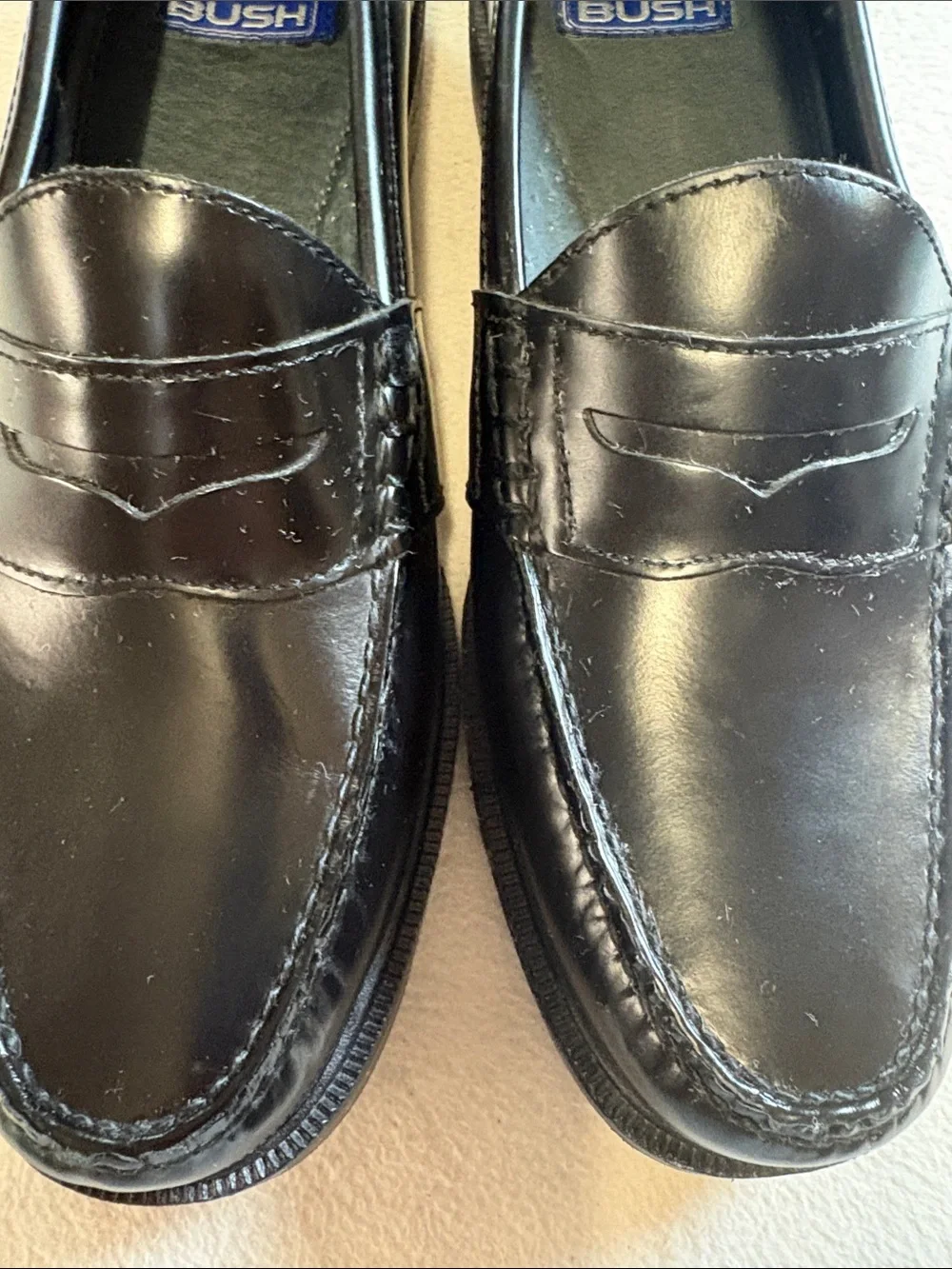 Nunn Bush Black Leather Penny Loafers